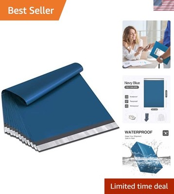 Navy Blue Poly Mailers 14.5x19 - 200 Pack Self-Sealing, Waterproof & Tear-Proof