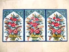 18" x 36" Hand painted Ceramic tile Art Floral mosaic mural Backsplash