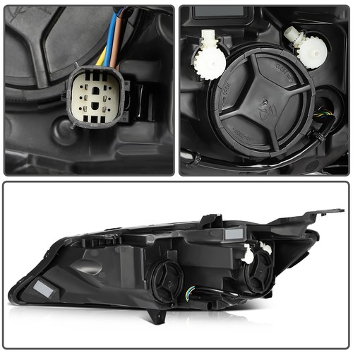 Left Right Pair Headlights Assembly For Chevrolet Malibu 2021 2020 2019 Black - Picture 9 of 9