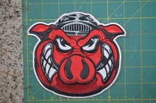 Rockford IceHogs AHL Vintage Throwback Hockey Jersey Shoulder Jacket Patch Crest