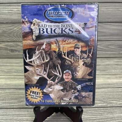 Bad to the Bone Bucks 4 DVD Muzzy Bowhunts NEW