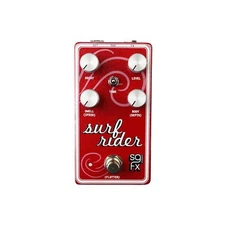 SolidGoldFX SolidGold FX Surf Rider IV Spring Reverb Guitar Pedal - Red - Lim...