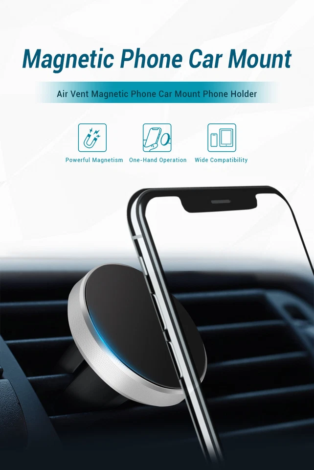 Universal Magnetic Car Mount Cell Phone Holder Stand Dashboard For Phone - Image 4 of 4