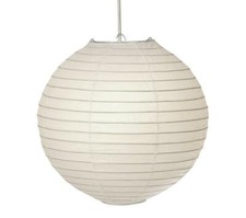 White Paper Lantern Lampshade Bamboo Ceiling Light Shade Various Sizes