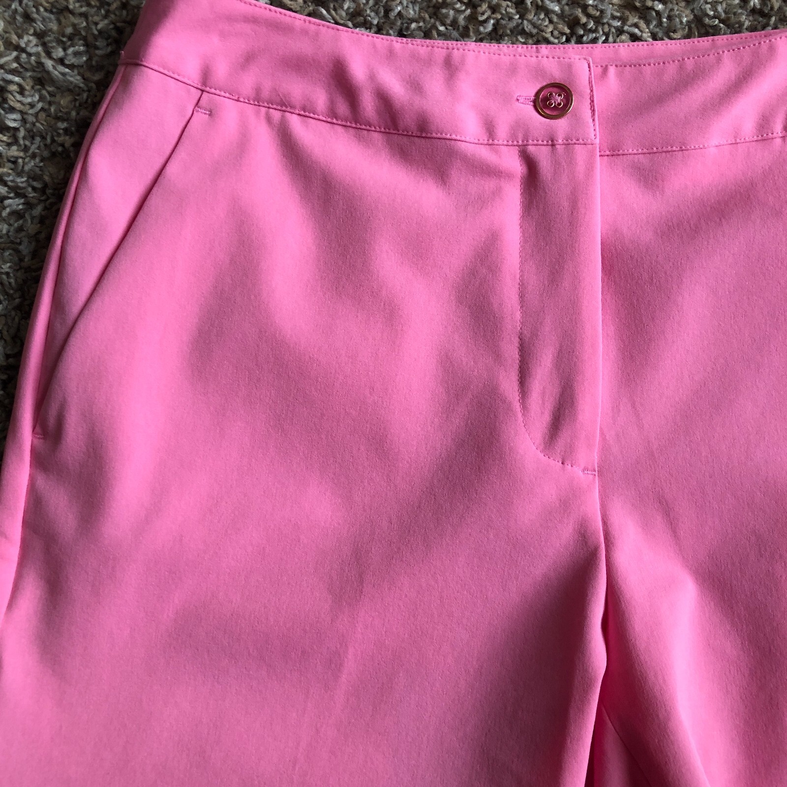 EP Pro Shorts Womens 4 Pink Chino Golf Stretch Mid Ri… Gem