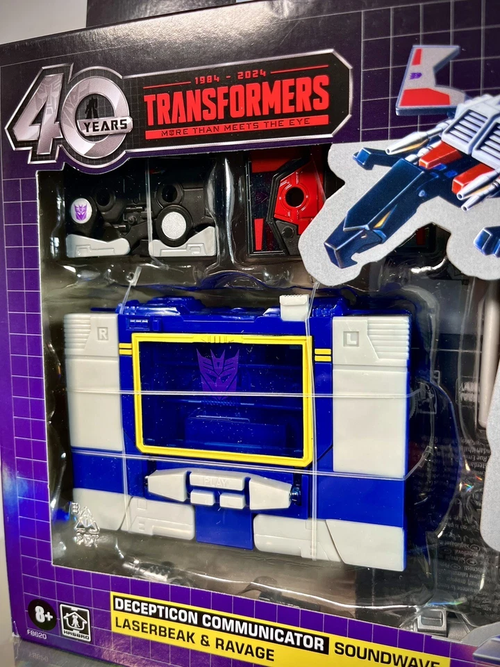 2024 Transformers Retro 40th Anniv: Decepticon Soundwave, Laserbeak & Ravage - Image 2 of 4