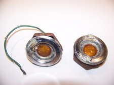 1968 Plymouth Round Amber Flat Side Marker Lights Oem Satellite Road Runner Gtx 1968 Plymouth Round Amber Flat Side Marker Lights Oem Satellite Road Runner Gtx