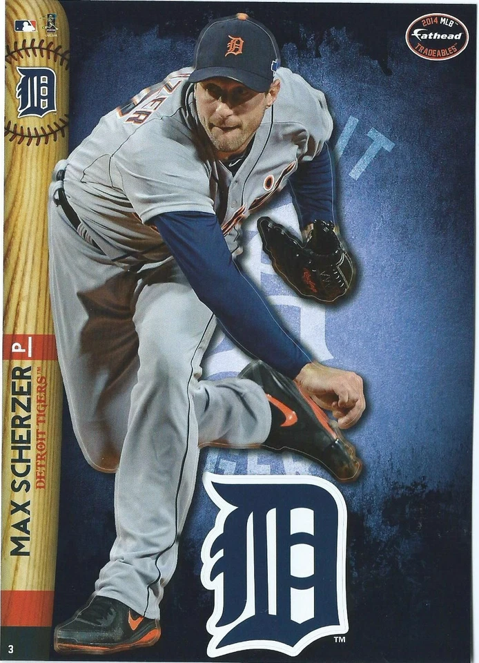 MIGUEL CABRERA FATHEAD TRADEABLES DETROIT TIGERS REMOVABLE STICKER MVP 2014 #1 - Image 3 of 4