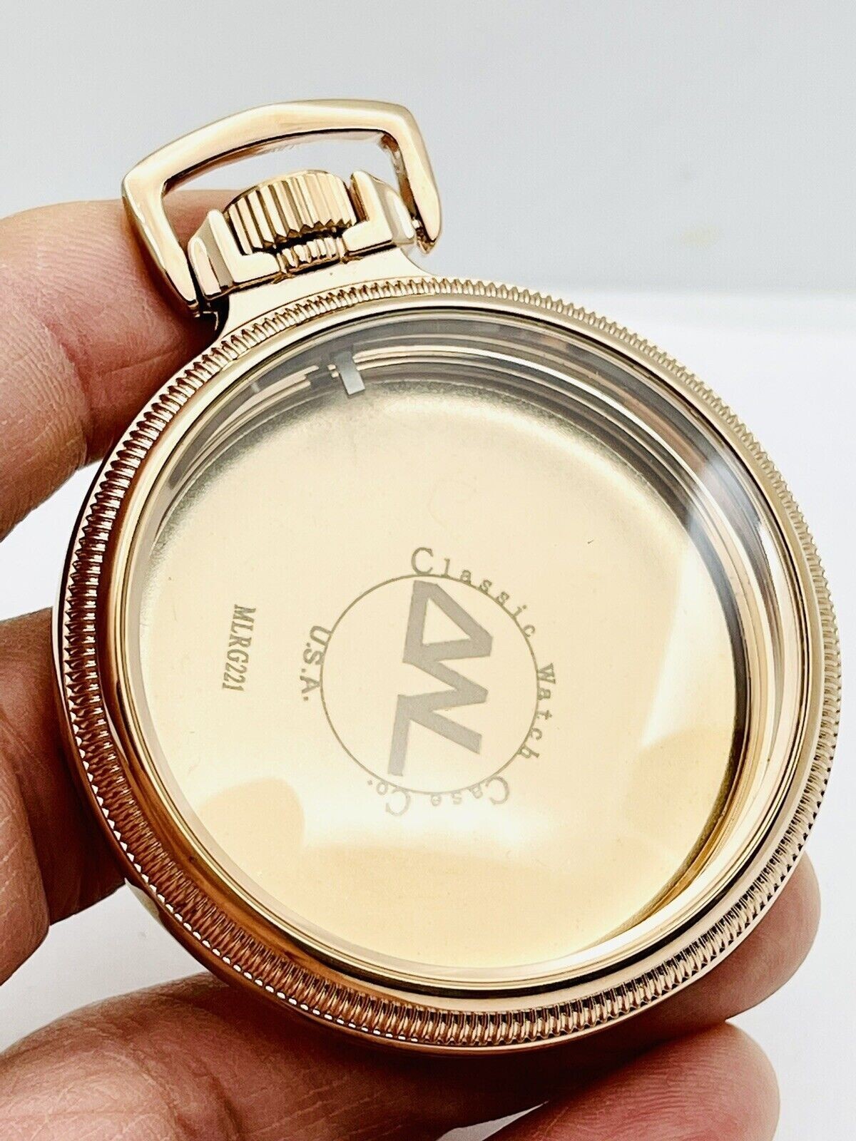 16S Mainliner Classic Watch Case Co, USA, POCKET WATCH CASE Rose