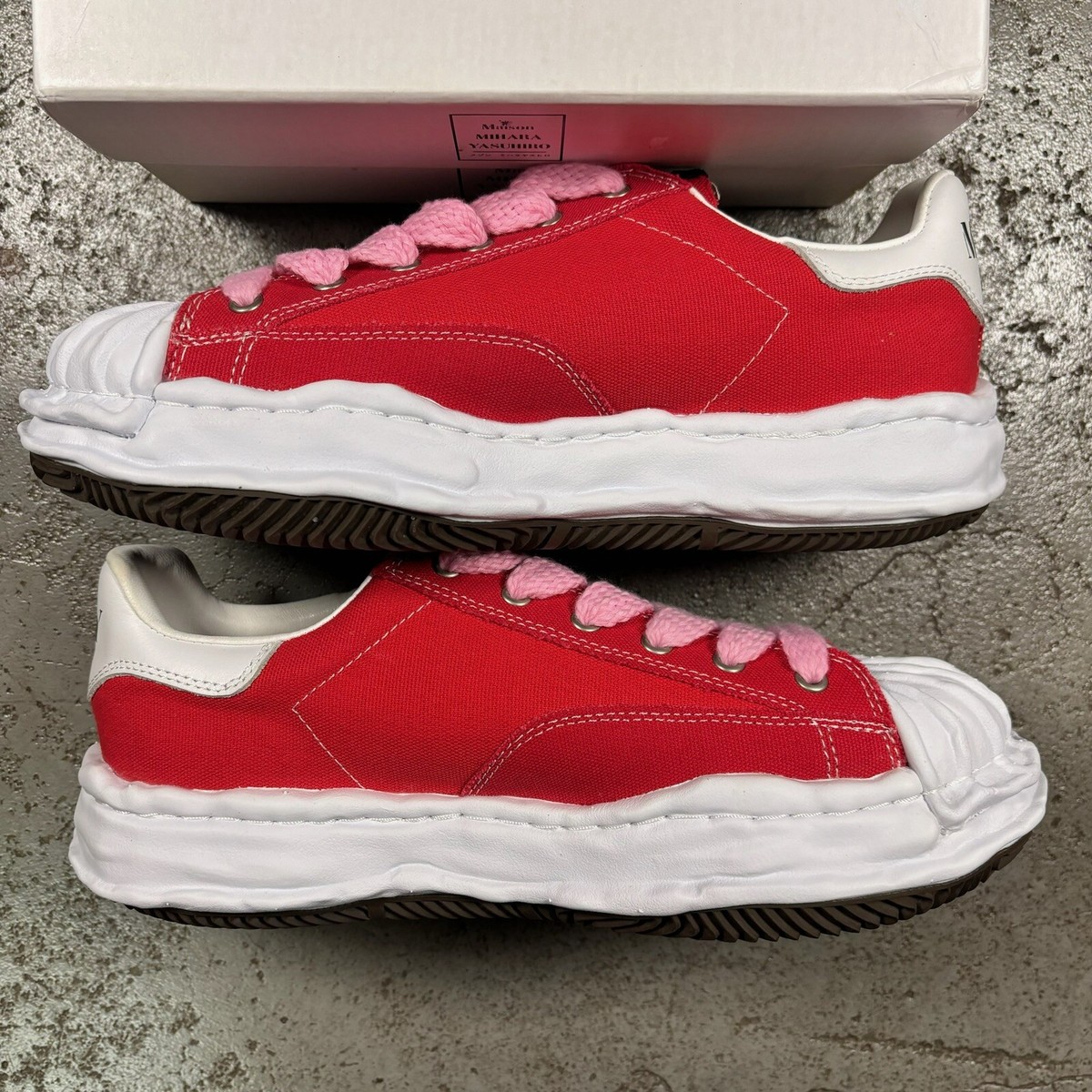 Maison Mihara Yasuhiro Blakey Low Sneaker Size 42 MMY Red | eBay