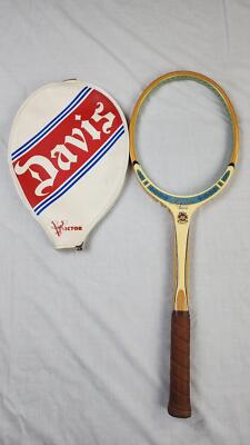 Victor Davis TAD Lady Elite Wood Tennis Racket w/ Cover - 4 3/8 in, Unstrung