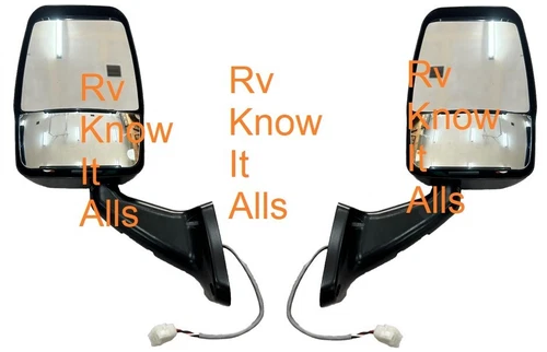 713801 & 713802 Velvac RV Mirror Set Includes Driver & Passenger Mirrors
