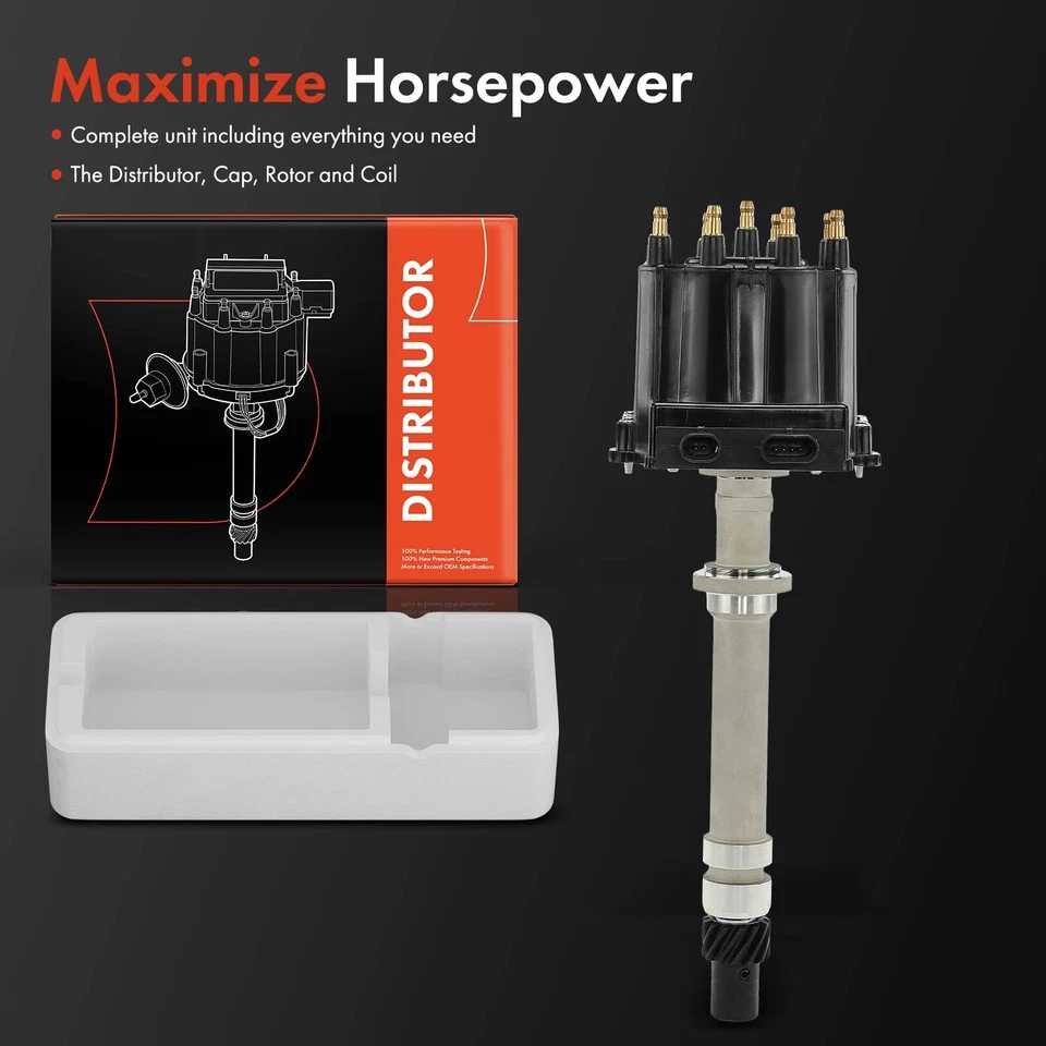 Distribuidor de encendido con tapa y rotor para GMC C1500 C2500 K1500 Jimmy Yukon Pontiac Foto 2 de 4