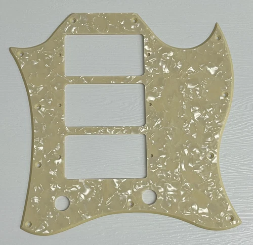 Pickguard Compatible For Fit Gibson SG Standard 3 Pickup Guitar1 Ply Cream Pearl
