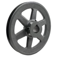BK80-1 1/8 v Belt Pulley 1 1/8 inch bore 7.75" ODV-Belt Sheave Cast Iron for ...
