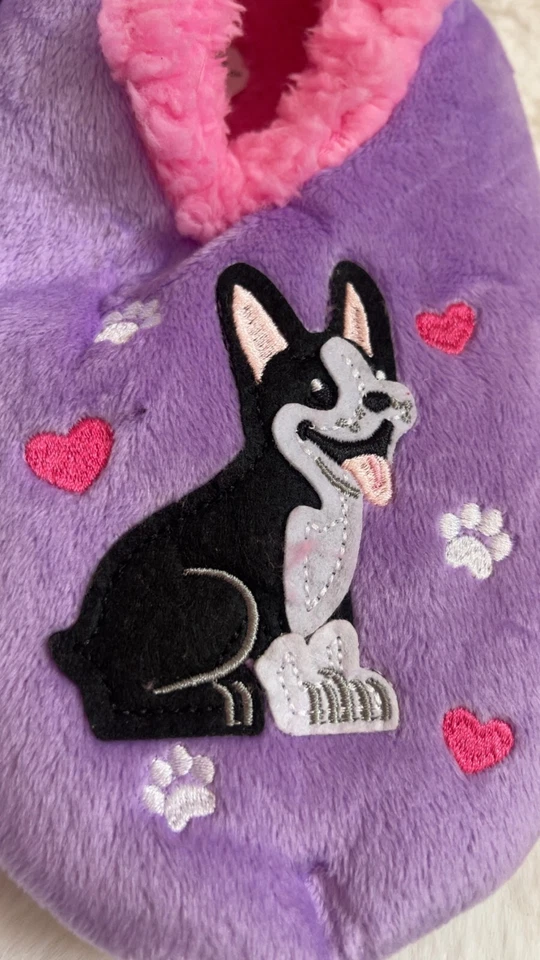 Snoozies 女式 Home Is Where The Dog Is 防滑拖鞋 9-10 码大号 — 第 2/4 张图片