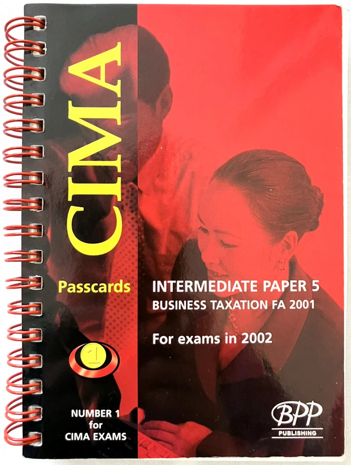 CIMA Business Tax: Revision Cards P5 Revise Exams - Image 2 of 4