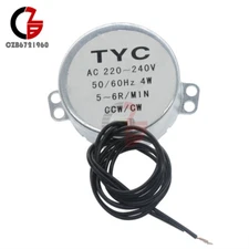 TYC-50 AC220-240V Synchronous Motor 5-6RPM CW/CCW 4W Torque 4KGF CM High-quality