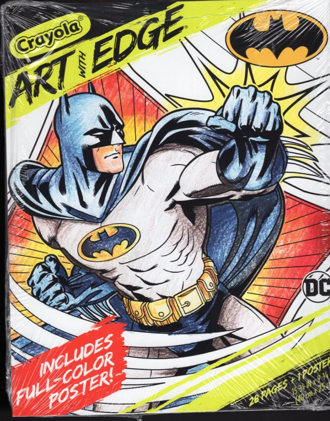 Crayola Art with Edge Batman 28 Coloring Pages + 1 Poster