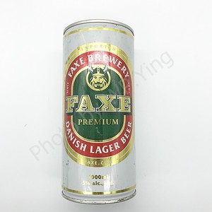 Faxe Beer Can Viking 1 L Old Logo Good For Collection Ebay