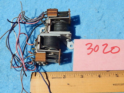Wurlitzer wallbox 3020 Coin Relay # 45483 and Selector Relay # 45484 Assembly