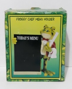 Froggy Chef Chalkboard Menu Holder by Trippie's Inc. 