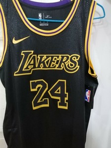 Kobe Bryant 24 New Mens Los Angeles Lakers Black Mamba Edition Jersey Size L Ebay