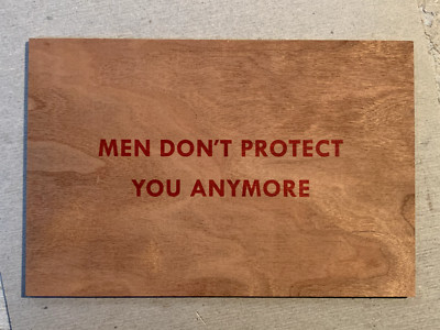 Jenny Holzer Truism Wooden Postcard Signed