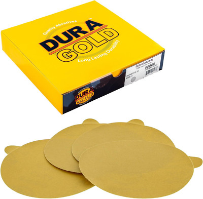 Dura-Gold Premium 6 Inch PSA Sanding Discs, 220 Grit, 50-Pack, Automotive Sandpa