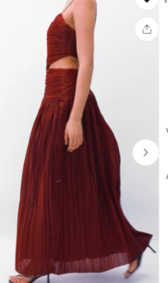 princess polly baby blue dress Aje Laurier maxi dress in uk size 10 (RPR £535) - burgundy