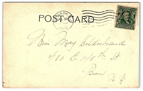 1906-8 Lonely Path & Hemlock Falls Orange Mountain New Jersey UDB 2 Postkarten Lot - Bild 2 von 4