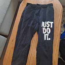 Nike JDI Mens Joggers Pants Size S Black Just Do It Logo 931903-010 T2