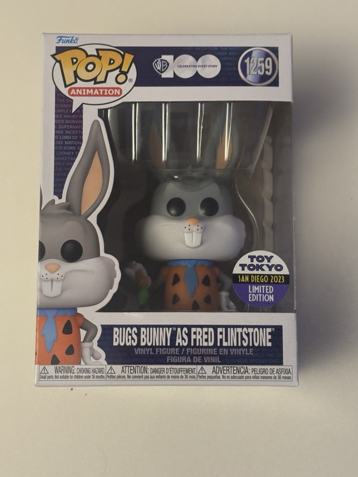 Funko Pop! Vinyl: Looney Tunes - Bugs Bunny as Fred Flintstone - San Diego Comic Con Funko Flagship Store Funko Hollywood Store San Diego Comic Con Toy Tokyo (Sdcctt) Funko (Exclusive) #1259