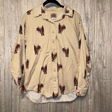 Y2K 90s Barn Fly Saddle Western L/S Shirt {Small} 100% Cotton USA Made Vintage
