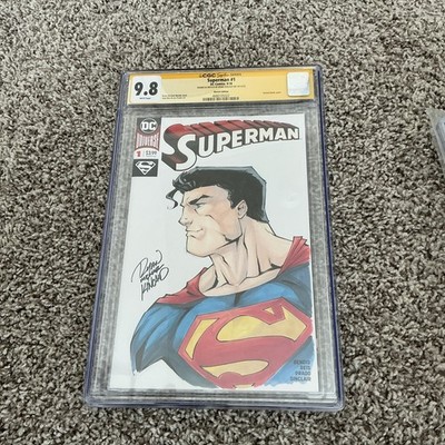 Superman 1 CGC 9.8 SS Ryan Kincaid Superman Original art Sketch 10/12/25 1 of 1