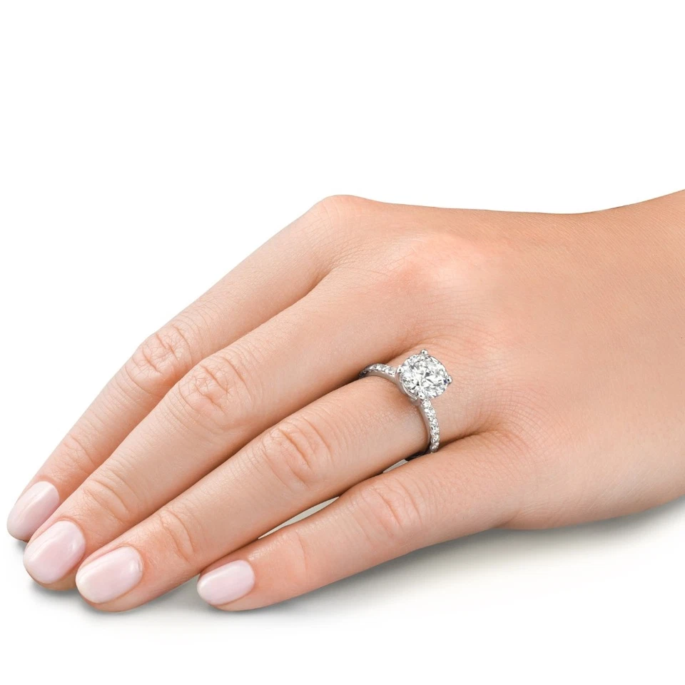 Certified 3.40Ct Diamond Engagement Ring 14k Gold Lab Grown - Image 4 of 4