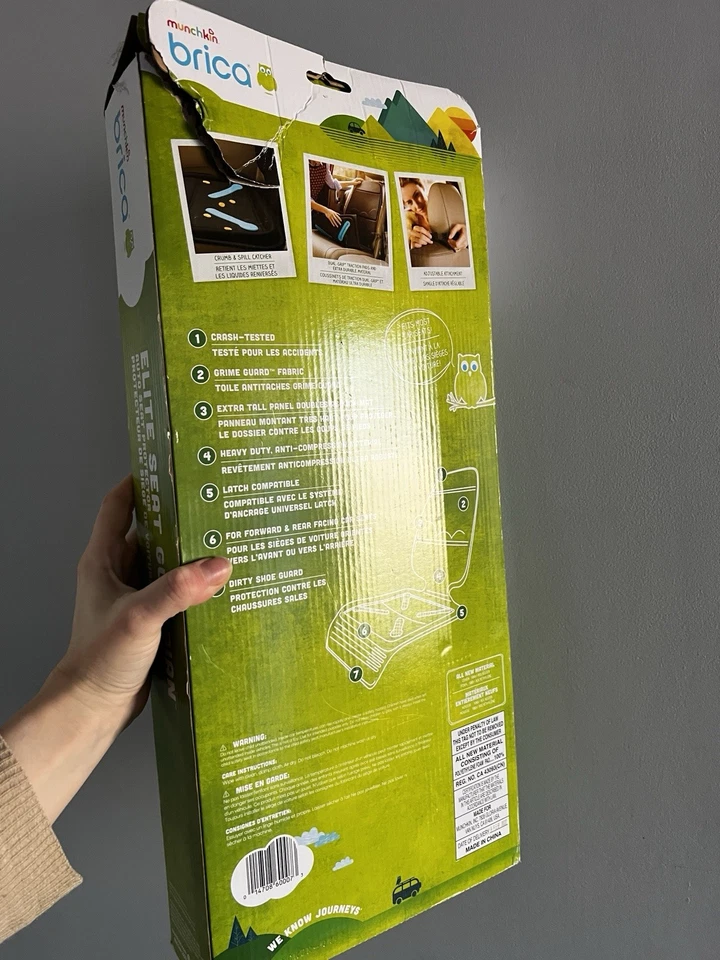 Protector de asiento de coche Munchkin Brica Elite Seat Guardian, aprobado para prueba de choque -... Foto 2 de 3