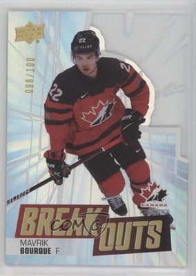 2022 Upper Deck Team Canada Juniors Breakouts 96/100 Mavrik Bourque #TCB-2 1r5