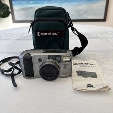 Minolta Freedom Zoom 140ex Panorama Date 35mm Film Camera w/ Case Tested Works