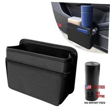 Car Trash Can, Foldable Mini Car Trash Can with 1 Roll Garbage Bag, Hanging