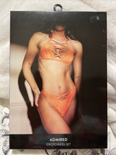 Image of Ann Summers - ADMIRED - Crotchless Set Size Small 8-10 -- New .In Box