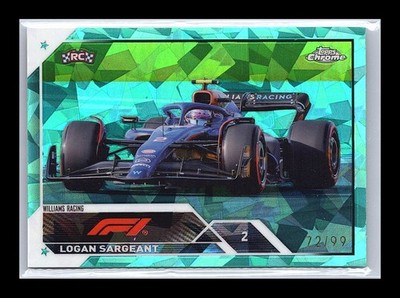2023 Topps Chrome Sapphire Formula 1 116 Logan Sargeant Aqua /99