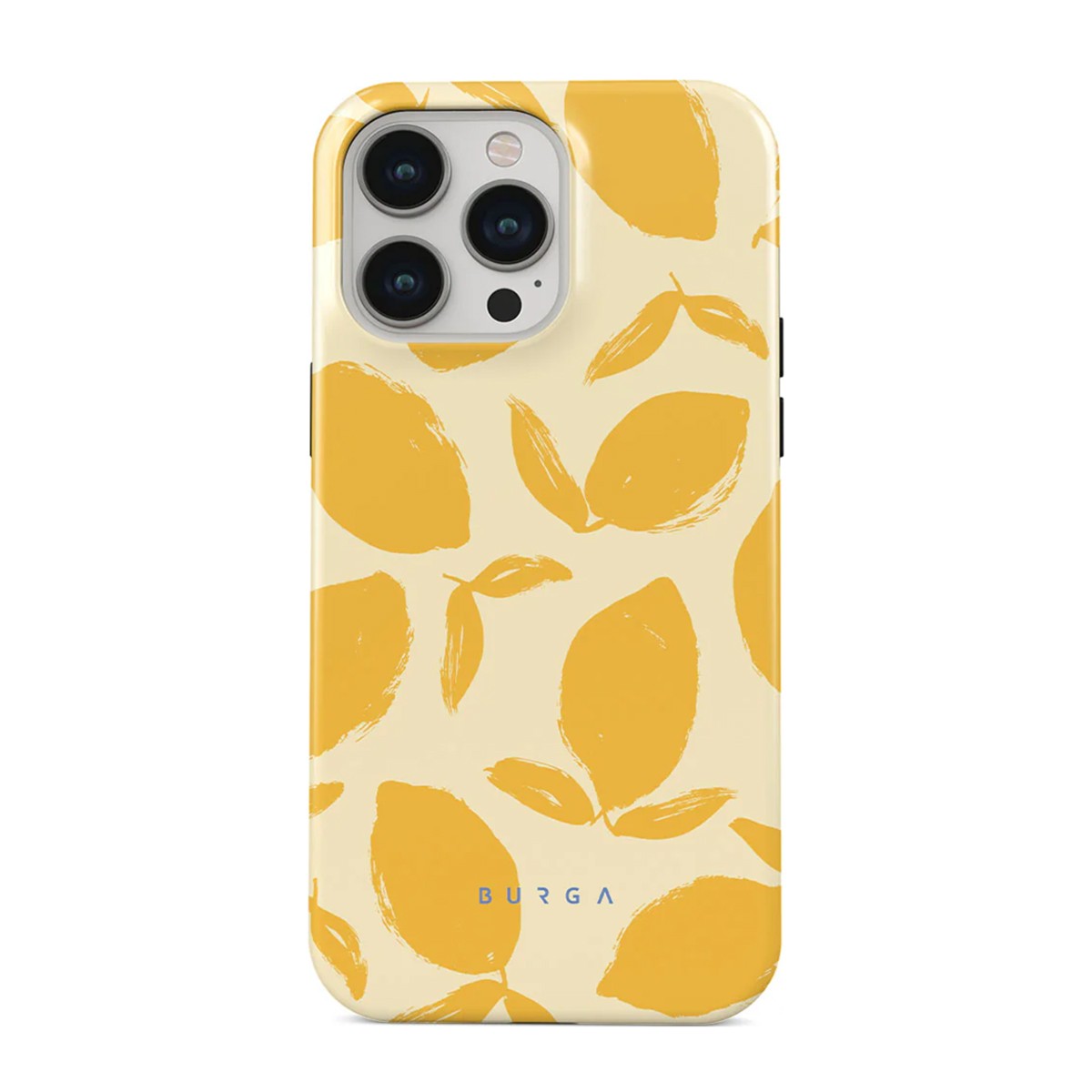 Coque iPhone 13 Pro jaune Lemon Tart idéale pour vos sorties en terrasse et photos