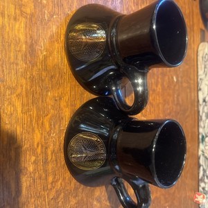 MERCEDES BENZ LUXURY CAR ADVERTISING LOGO COFFEE CUP MUG  VINTAGE RARE 90/80s