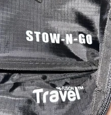 Fusion Travel Large Stow-N-Go Hanging Black  Shelves 3-Tiered Organizer