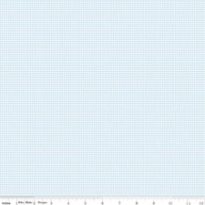 Fat Quarter Riley Blake Micro Gingham Boy Blue Quilting Cotton