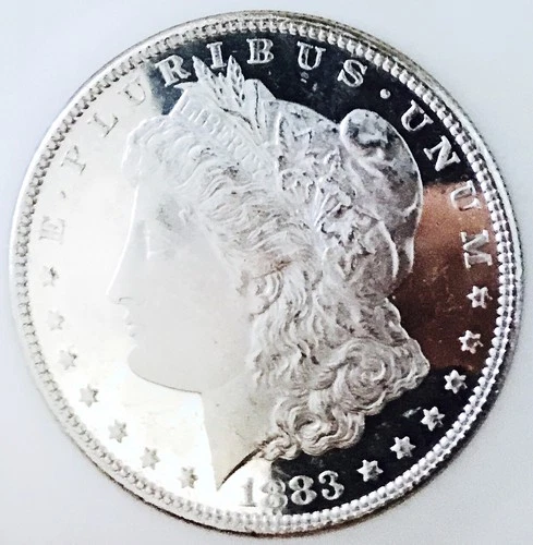 1883 P MORGAN SUPERSTAR DMPL! 30+IN BLACK MIRRORS! MS++++UNREAL COIN NR #64600
