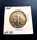 1945 Walking Liberty Half Dollar EF/AU