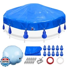 15' Round Pool Cover for Above Ground Pools - Winter Above Ground Pool Cover 