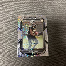 2023  Panini Prizm Football Chris Olave Saints Rookie Autograph Disco Prizm Card